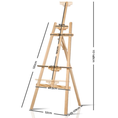 Artiss Painting Easel Pine Wood 147cm - Image 3