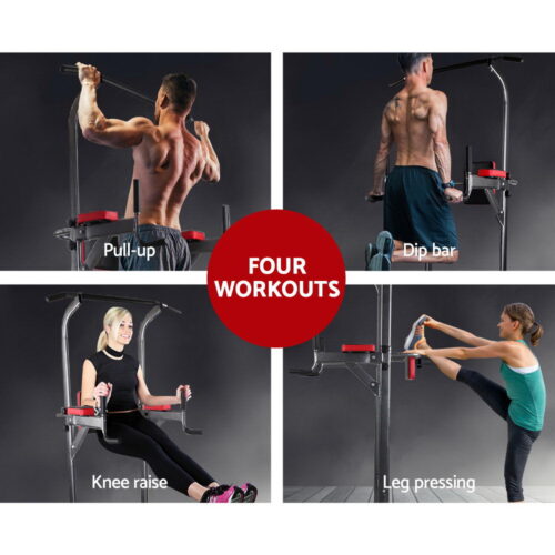 Everfit Weight Bench Chin Up Tower Bench Press Home Gym Wokout 200kg Capacity - Image 5