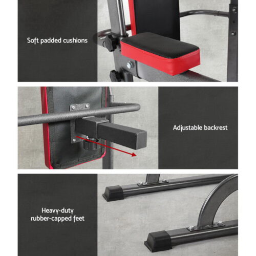 Everfit Weight Bench Chin Up Tower Bench Press Home Gym Wokout 200kg Capacity - Image 7