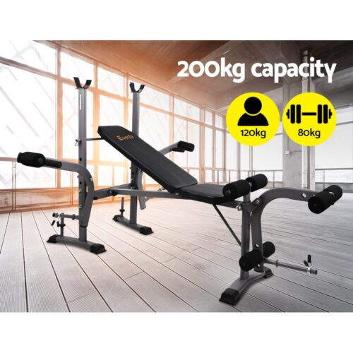 Everfit Weight Bench 8 in 1 Bench Press Adjustable Home Gym Station 200kg - Image 6