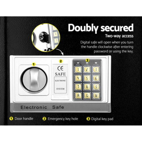 UL-TECH Security Safe Box 8.5L - Image 6