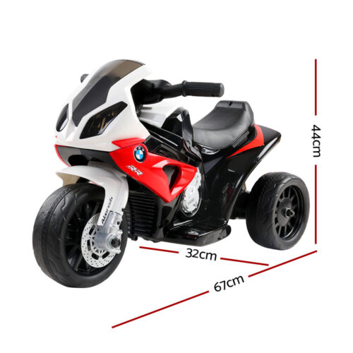 Kids Electric Ride On Car Police Motorcycle Motorbike BMW Licensed S1000RR Red - Image 3