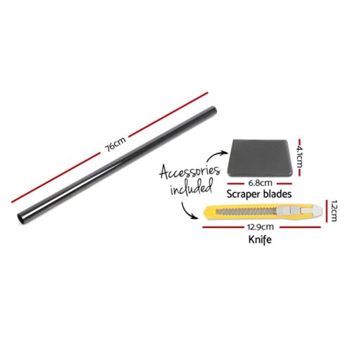 Giantz Window Tint Film Black Roll 5% VLT Home House 76cm X 7m Tinting Tools - Image 3