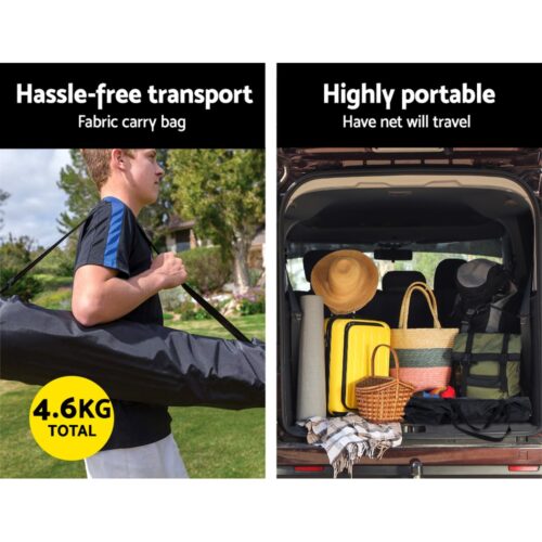 Everfit 1.8m Football Soccer Net Portable Goal Net Rebounder Sports Training - Image 6