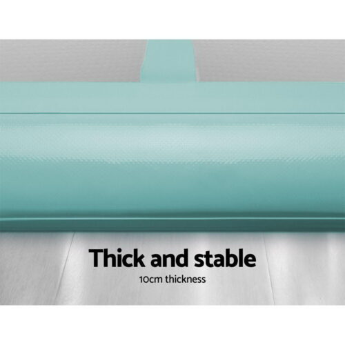 Everfit GoFun 4X1M Inflatable Air Track Mat Tumbling Floor Home Gymnastics Green - Image 7