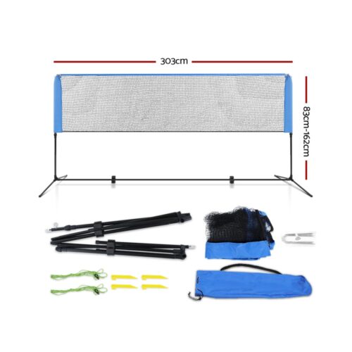 Everfit 3m Badminton Tennis Net Portable Volleyball Kit Adjustable Height - Image 3