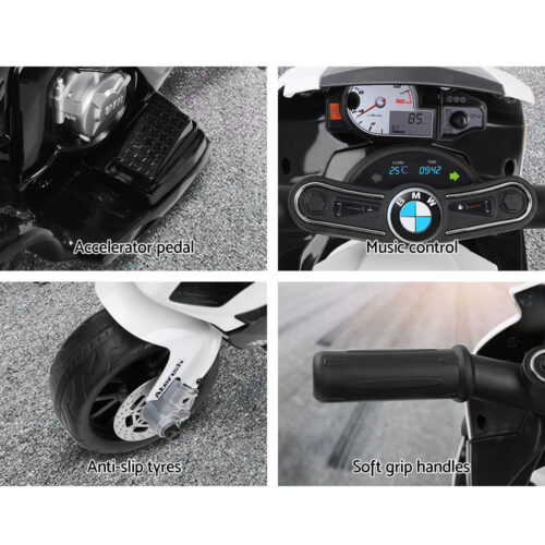 Kids Ride On Car Electric Ride On Cars Motorcycle Motorbike BMW Licensed S1000RR Black - Image 7