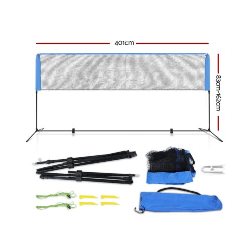 Everfit 4m Badminton Tennis Net Portable Volleyball Kit Adjustable Height - Image 3