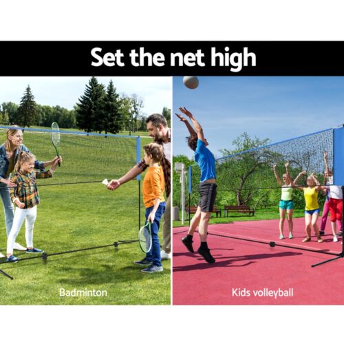 Everfit 4m Badminton Tennis Net Portable Volleyball Kit Adjustable Height - Image 6