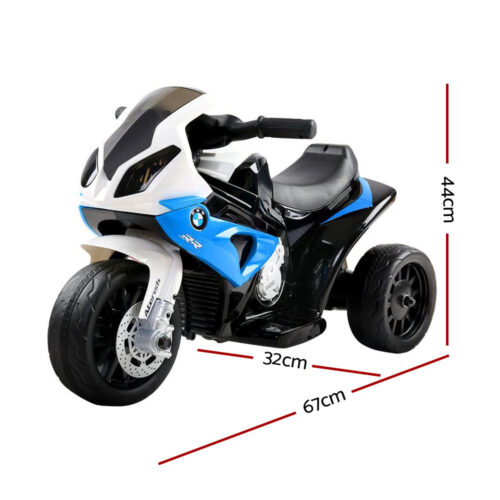 Kids Electric Ride On Car Police Motorcycle Motorbike BMW Licensed S1000RR Blue - Image 3