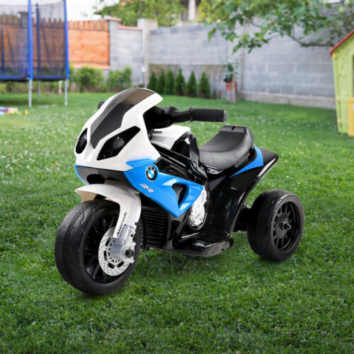 Kids Electric Ride On Car Police Motorcycle Motorbike BMW Licensed S1000RR Blue - Image 9