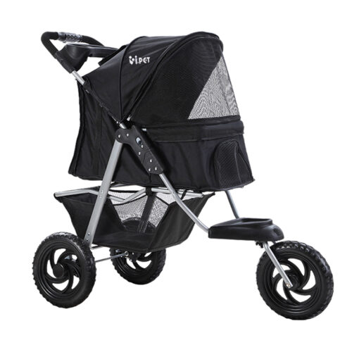 i.Pet Pet Stroller Dog Pram Large Cat Carrier Travel 3 Wheels Foldable Pushchair - Image 2