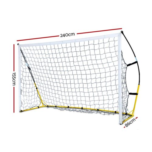 Everfit 2.4m Football Soccer Net Portable Goal Net Rebounder Sports Training - Image 2