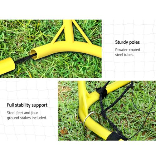 Everfit 2.4m Football Soccer Net Portable Goal Net Rebounder Sports Training - Image 5