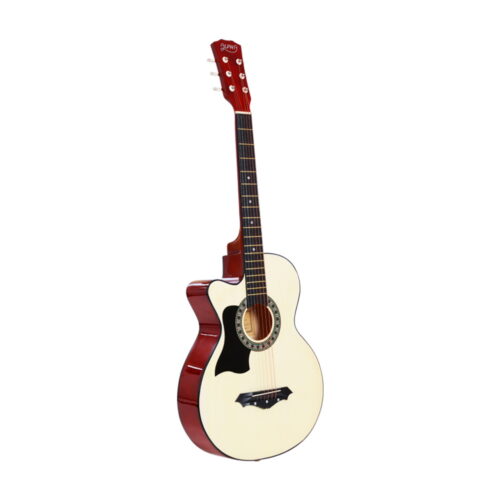 Alpha 38 Inch Acoustic Guitar Wooden Body Steel String Full Size Left Handed - Image 3