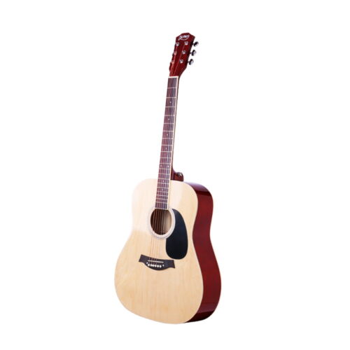 Alpha 41 Inch Acoustic Guitar Wooden Body Steel String Dreadnought Wood - Image 3