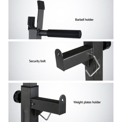 Everfit Weight Bench Adjustable Squat Rack Home Gym Equipment 300kg - Image 4