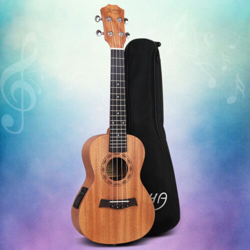 Alpha 26" Ukulele Equaliser Natural Mahogany Tenor Beginner Gift w/ Bag - Image 8