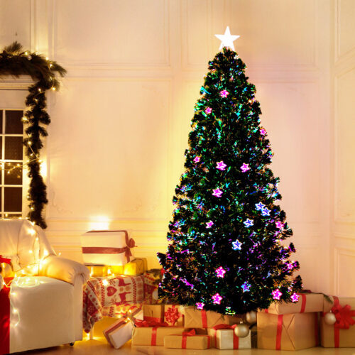 Jingle Jollys 1.8m Christmas Tree Optic Fibre LED Xmas Decor Multi Colour - Image 9