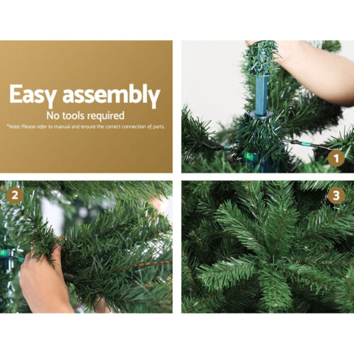 Jingle Jollys Christmas Tree 1.8m Green Xmas Tree Decorations 650 Tips - Image 5