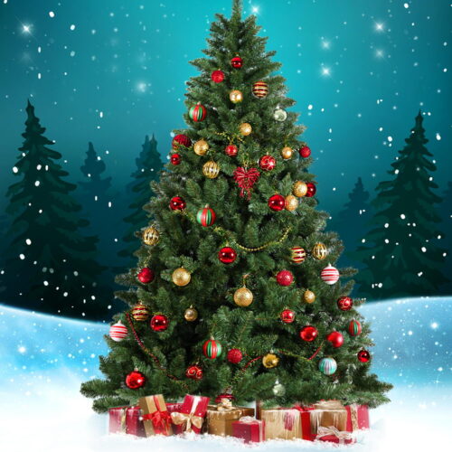 Jingle Jollys Christmas Tree 1.8m Green Xmas Tree Decorations 650 Tips - Image 7