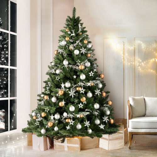 Jingle Jollys Christmas Tree 1.8m Green Xmas Tree Decorations 650 Tips - Image 8