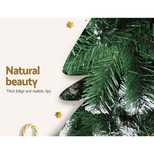Jingle Jollys Christmas Tree 2.1m Snowy Xmas Tree Decoration 905 Tips - Image 6