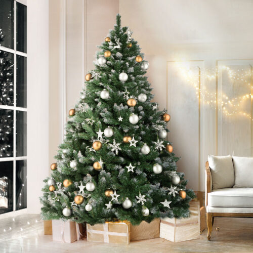 Jingle Jollys Christmas Tree 2.1m Snowy Xmas Tree Decoration 905 Tips - Image 8