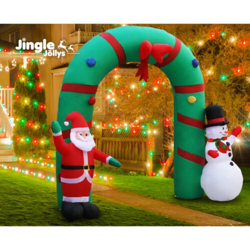 Jingle Jollys Christmas Inflatable Archwary 2.8M Illuminated Decorations - Image 6