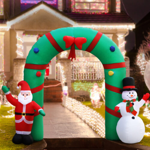 Jingle Jollys Christmas Inflatable Archwary 2.8M Illuminated Decorations - Image 7