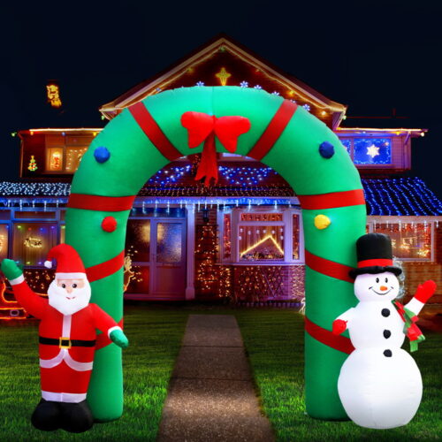 Jingle Jollys Christmas Inflatable Archwary 2.8M Illuminated Decorations - Image 8