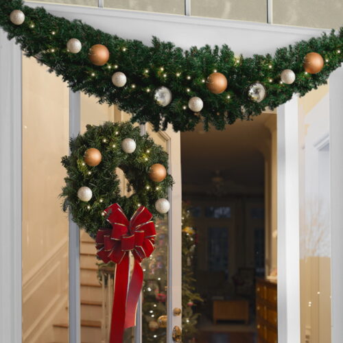 Jingle Jollys 1.8m Christmas Garland Xmas Decorations Green Wedding Party - Image 8