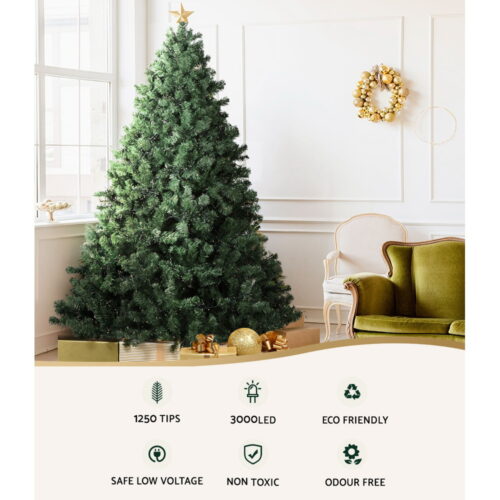 Jingle Jollys Christmas Tree 2.1M Xmas Tree Decorations 3000 LEDs 8 Light Mode - Image 5
