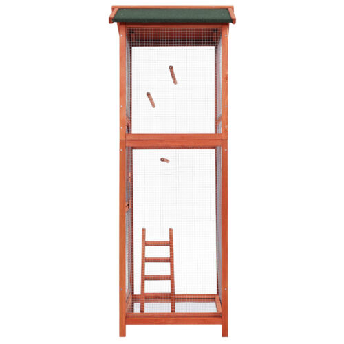 i.Pet Bird Cage 72cm x 60cm x 168cm Pet Cages Large Aviary Parrot Carrier Travel Canary Wooden XL - Image 5