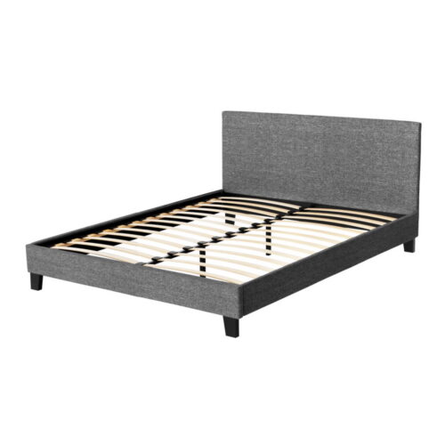 Artiss Bed Frame Queen Size Grey NEO - Image 3