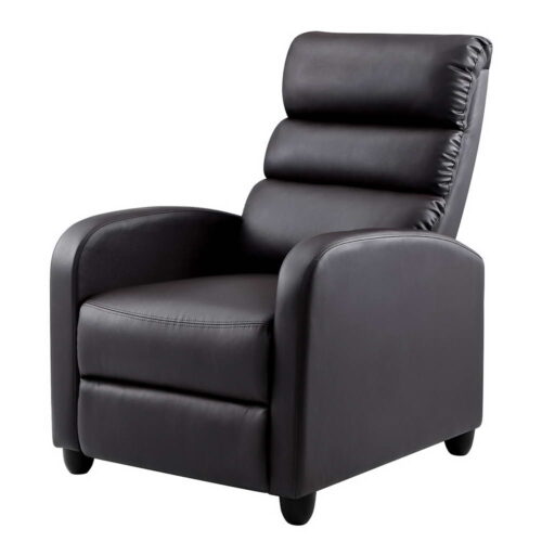 Artiss Recliner Armchair Brown Faux Leather Bolivia - Image 2