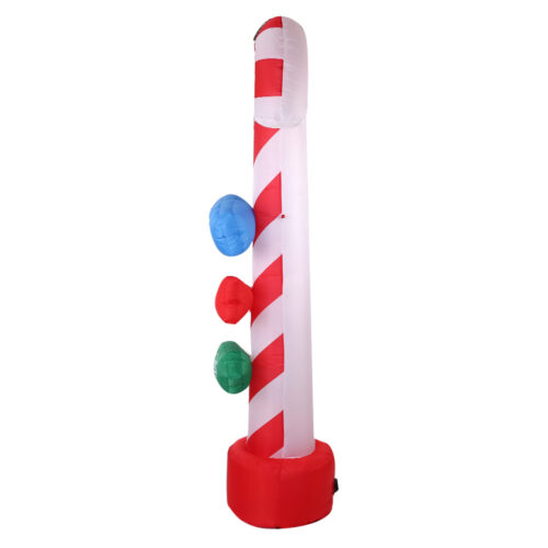 Jingle Jollys Christmas Inflatable Candy Pole 2.4M Illuminated Decorations - Image 4