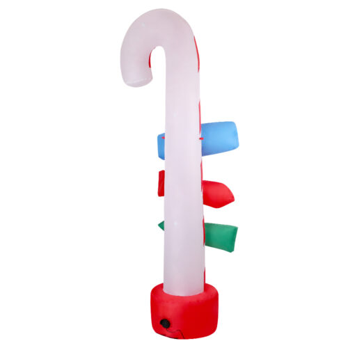 Jingle Jollys Christmas Inflatable Candy Pole 2.4M Illuminated Decorations - Image 5