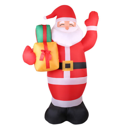Jingle Jollys Christmas Inflatable Santa 2.4M Illuminated Decorations - Image 4