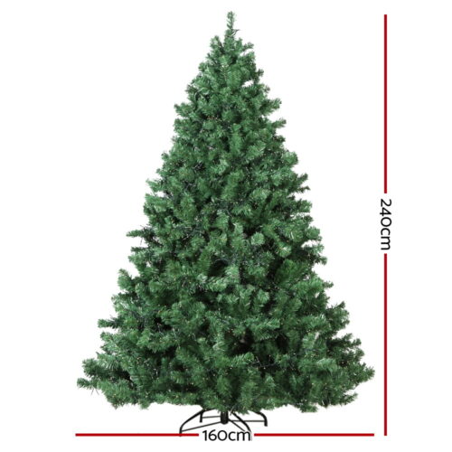 Jingle Jollys Christmas Tree 2.4M Xmas Tree Decorations 3190 LEDs 8 Light Mode - Image 3