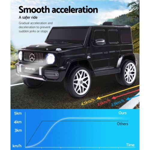Kids Electric Ride On Car Mercedes-Benz Licensed AMG G63 Toy Cars 12V Black - Image 11