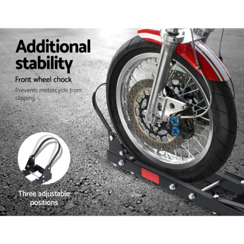Giantz Motorcycle Motorbike Carrier Rack Ramp 2"Towbar Adjustable Height Black,Giantz Motorcycle Motorbike Carrier Rack Ramp 2"Towbar Adjustable Height Black - Image 5