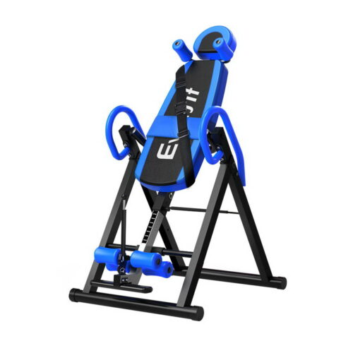 Everfit Inversion Table Gravity Exercise Inverter Back Stretcher Home Gym Blue - Image 2