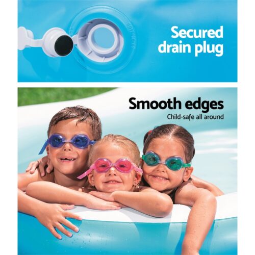 Bestway Kids Pool 262x157x46cm Inflatable Above Ground Swimming Pools 544L - Image 7