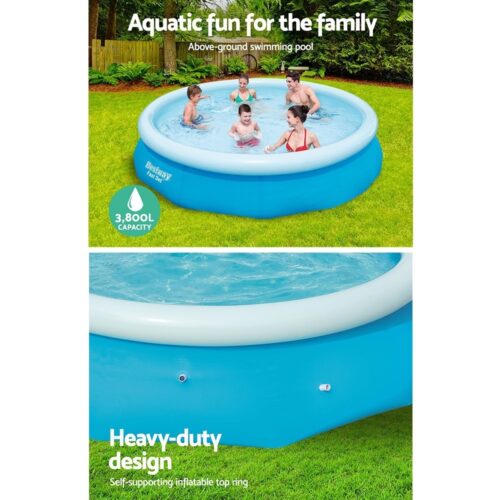 Bestway Swimming Pool 305x76cm Above Ground Round Inflatable Pools 3800L - Image 5