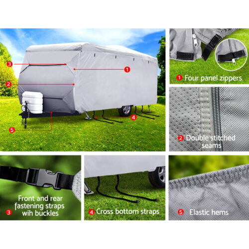 Weisshorn 22-24ft Caravan Cover Campervan 4 Layer UV Water Resistant - Image 6