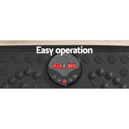 Everfit Vibration Machine Platform Vibrator With Resistance Rope Home Gym Black - Image 7