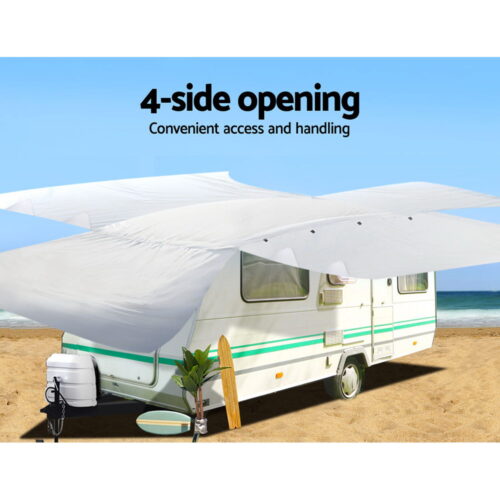 Weisshorn 16-18ft Caravan Cover Campervan 4 Layer UV Water Resistant - Image 7