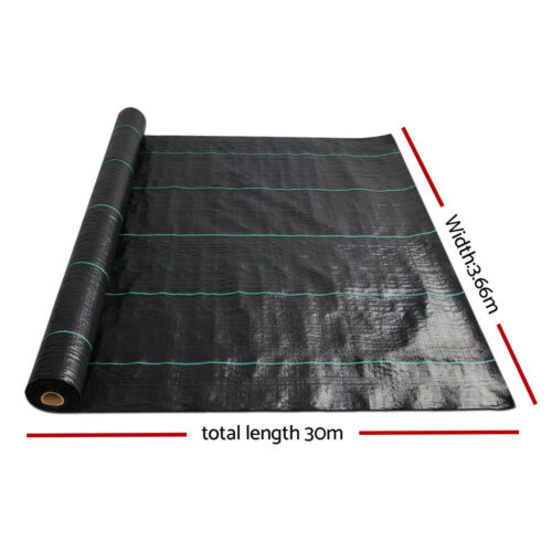 Instahut 3.66x30m Weed Mat Weedmat Control Plant - Image 3