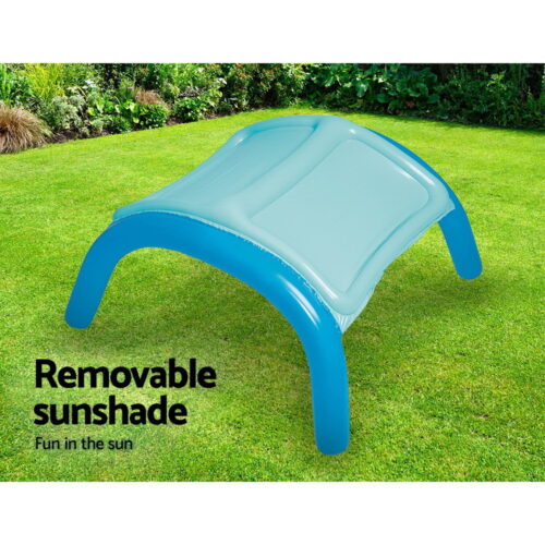 Bestway Kids Pool 140x140x114cm Inflatable Swimming w/ Canopy Play Pools 265L - Image 7